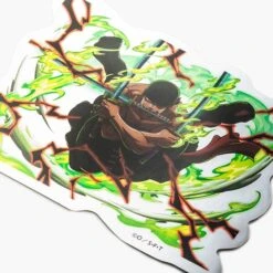 Zoro Metallic Sticker (Special Move) - ONE PIECE(Zoro Metallic Sticker Special Move One Piece) -ICHIBA TOYS SHOP zoro metallic sticker special move one piece sticker toei animation 891316